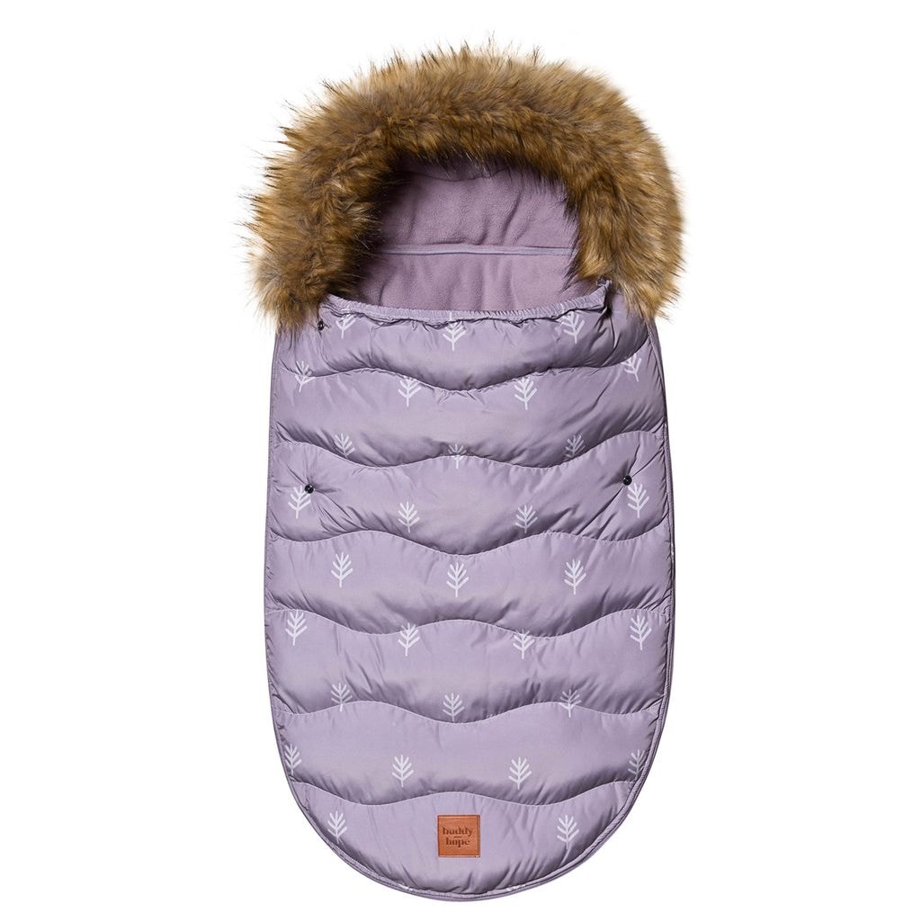 Faux Fur Mønstret Fotmuffe Lilla