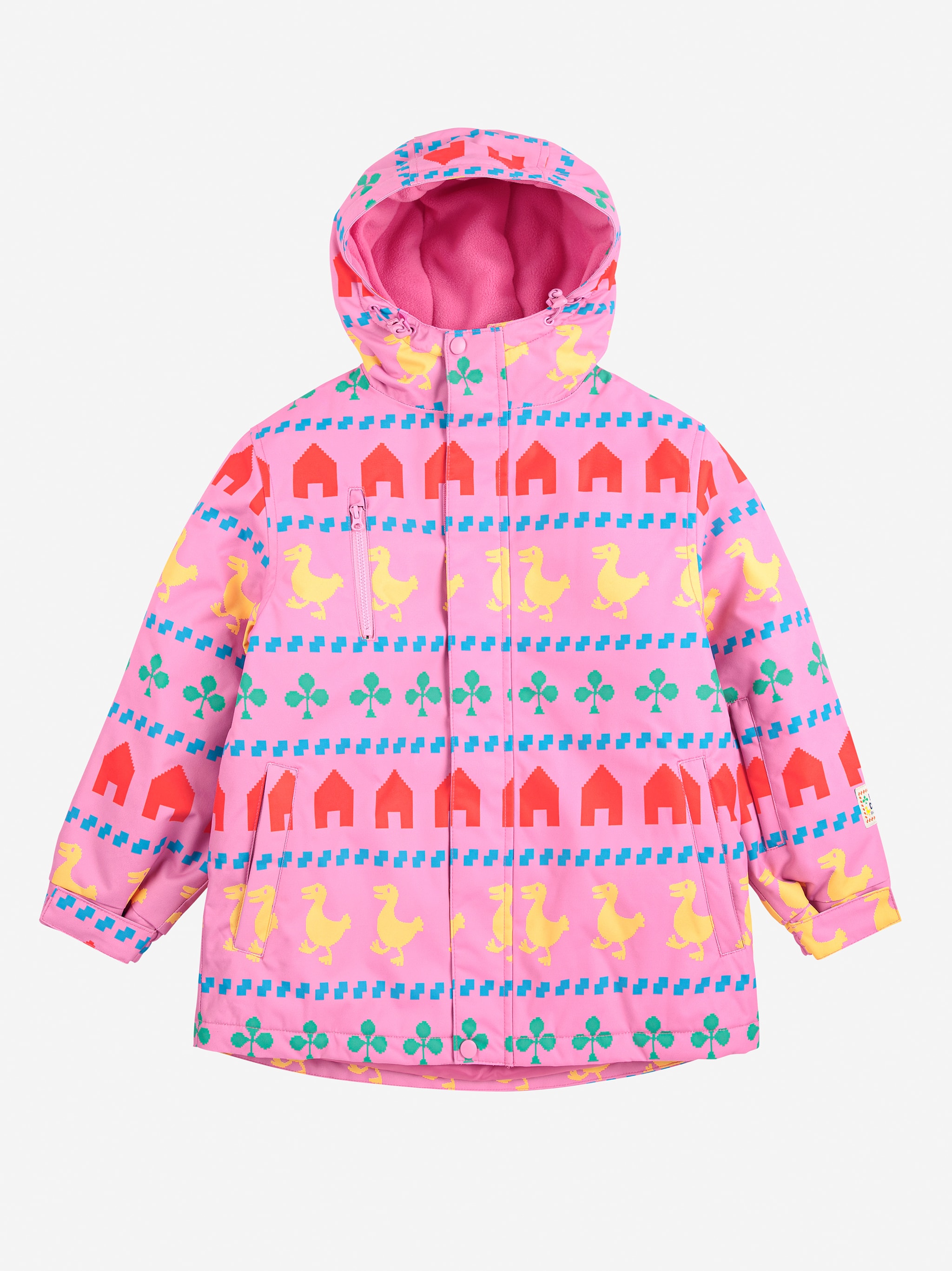 Farm All Over Ski Anorak Fuchsia