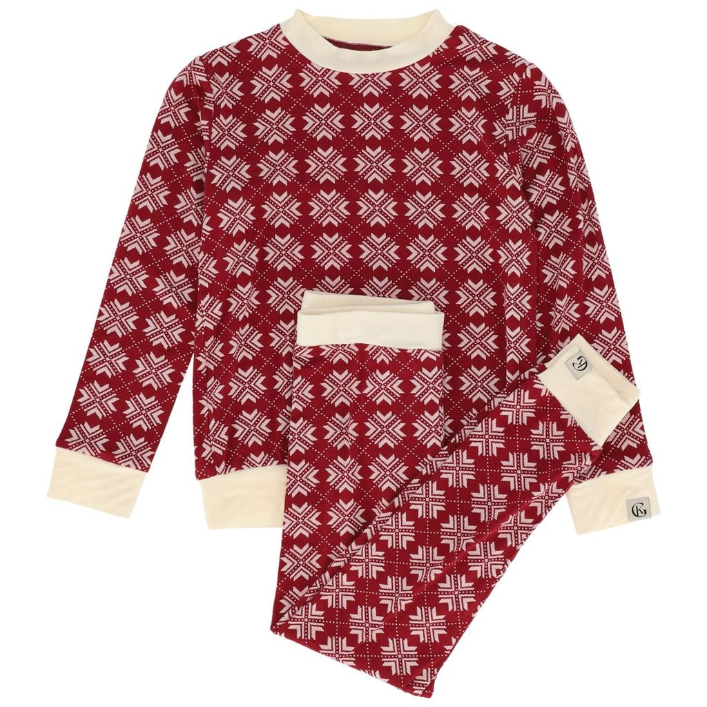 Kos Pyjamas Set Deep Red