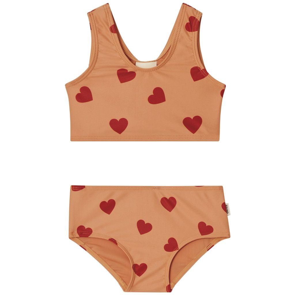 Ios Hjertemønstret Bikini Terracotta