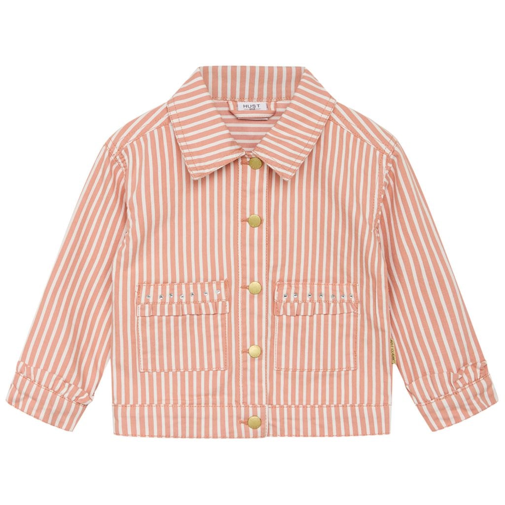 Ely Stripete Denim Jakke Clay
