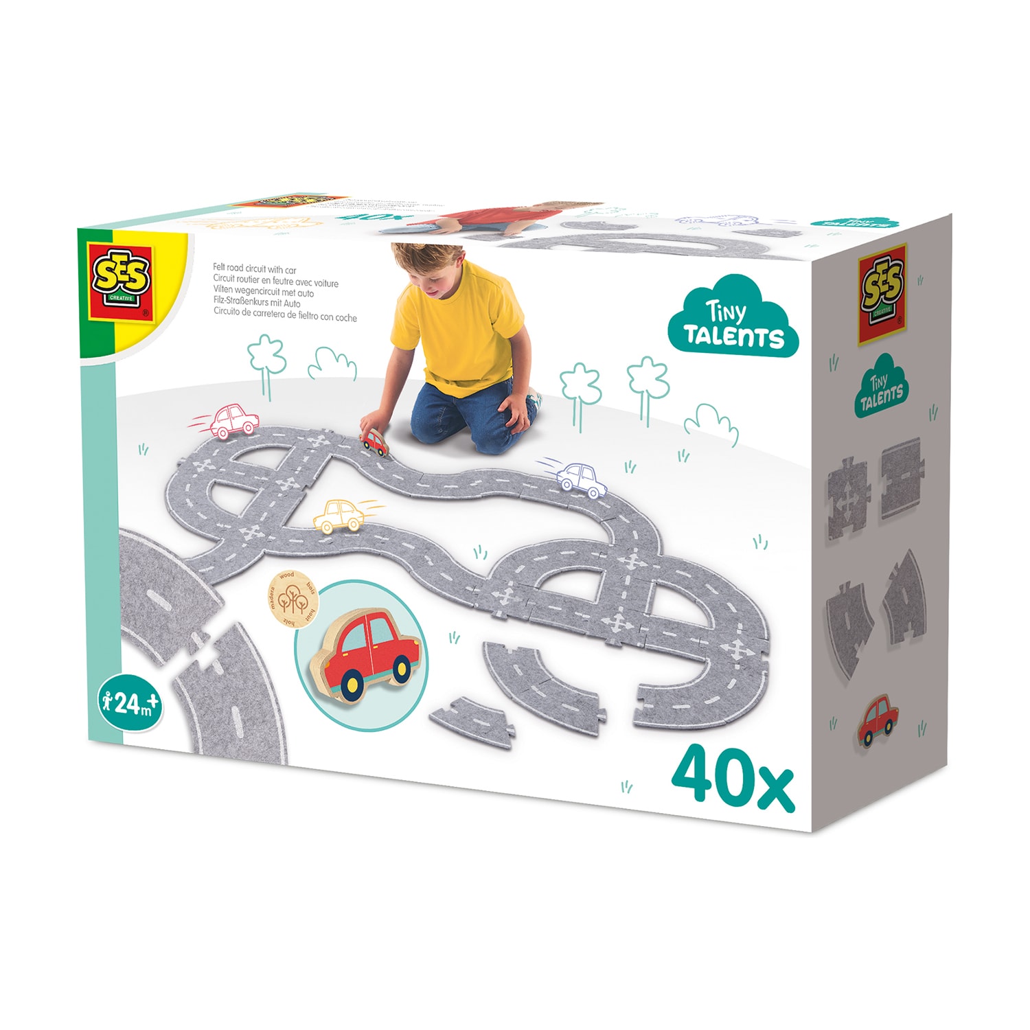 Felt Road Circuit, 40 Deler, Med Bil