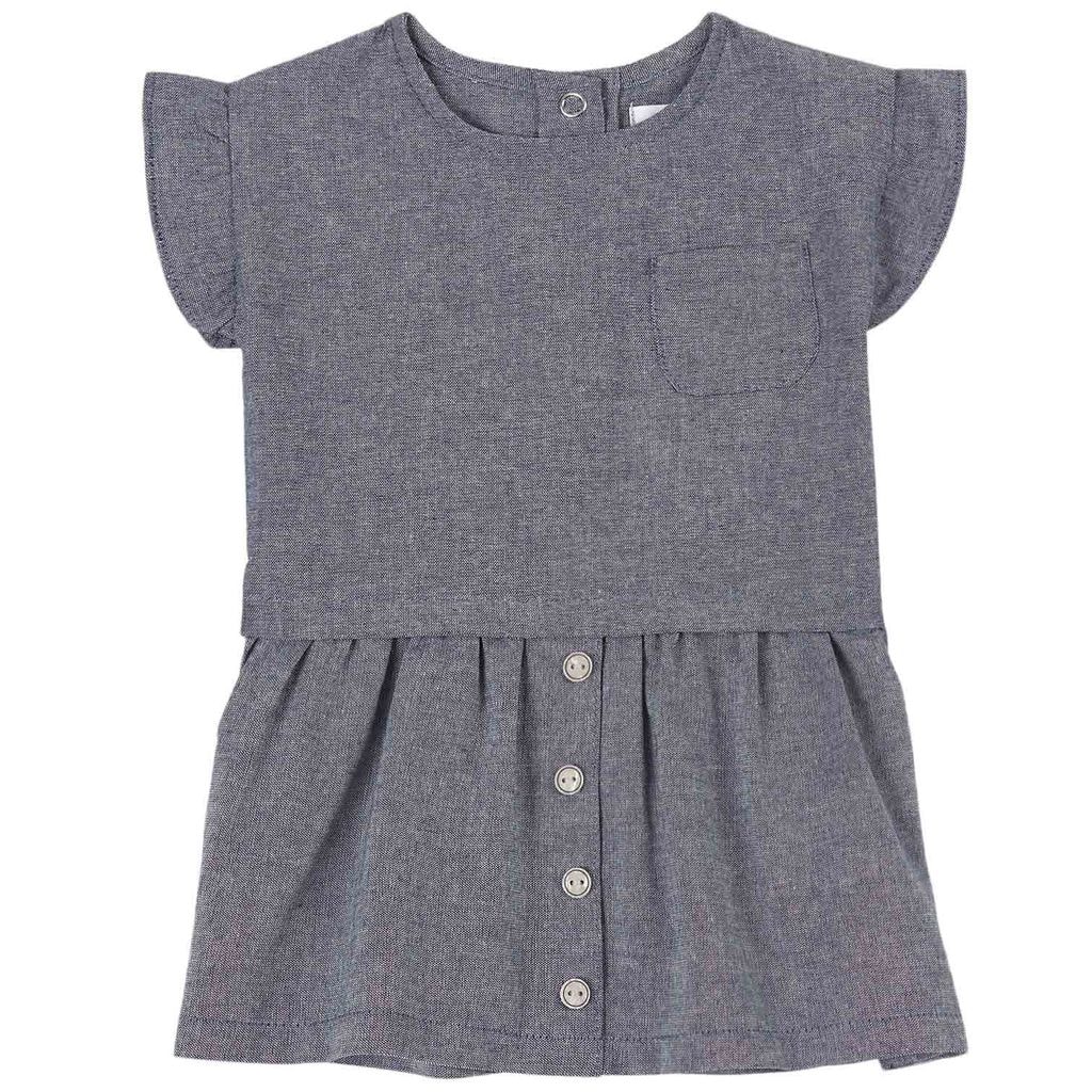 Chambray Klänning Blå