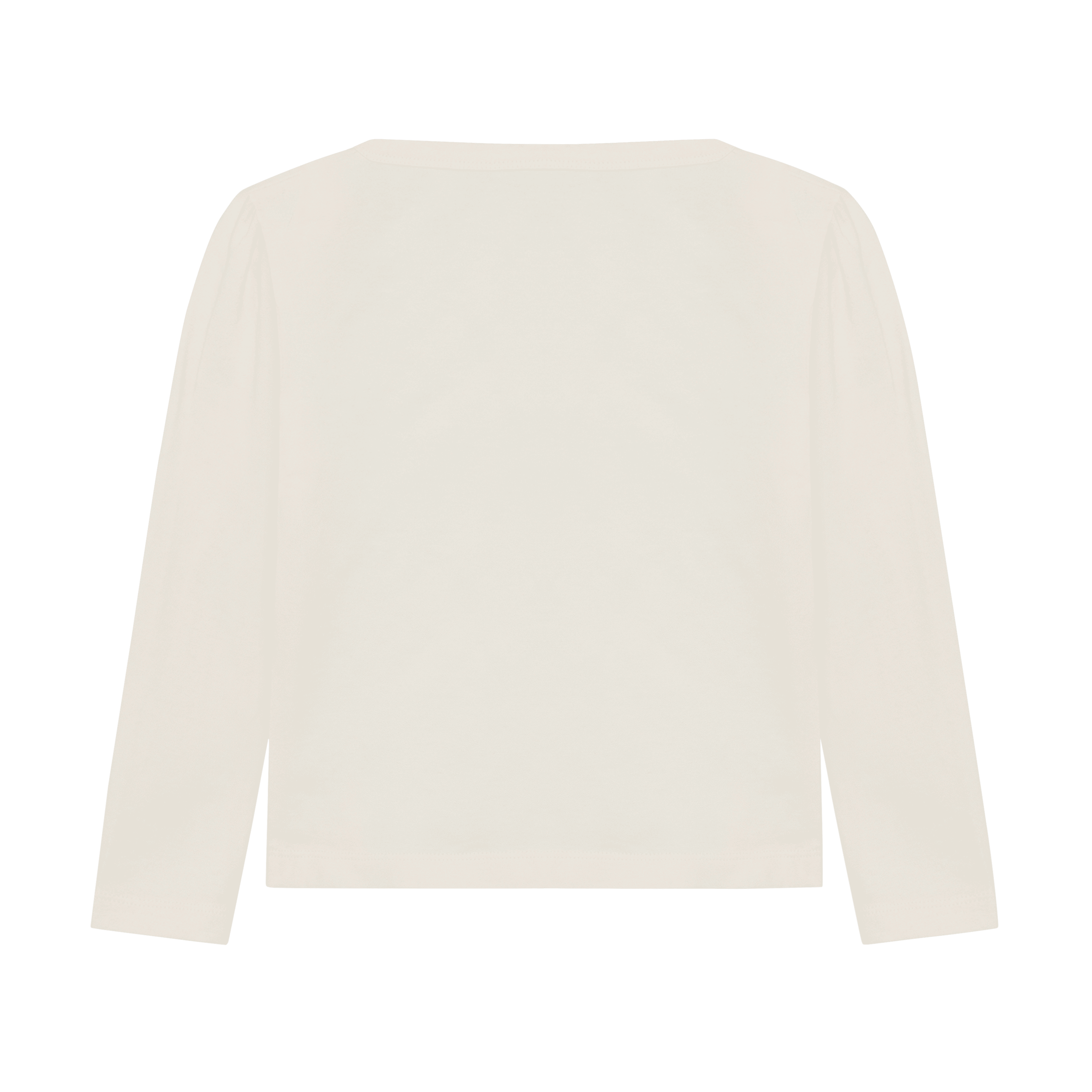Långärmad T-shirt Pearled Ivory