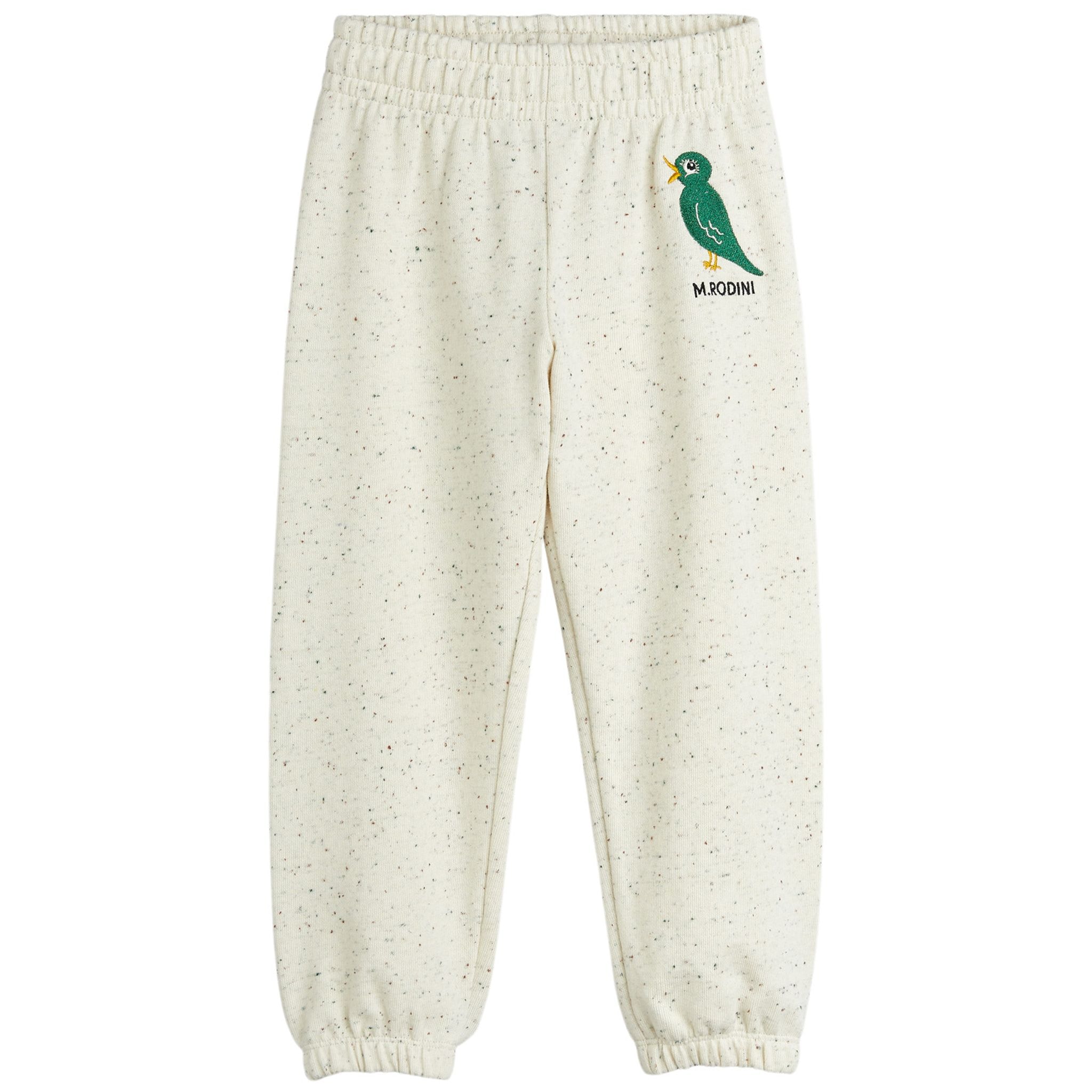 GOTS Bird Emb Sweatpants Offwhite