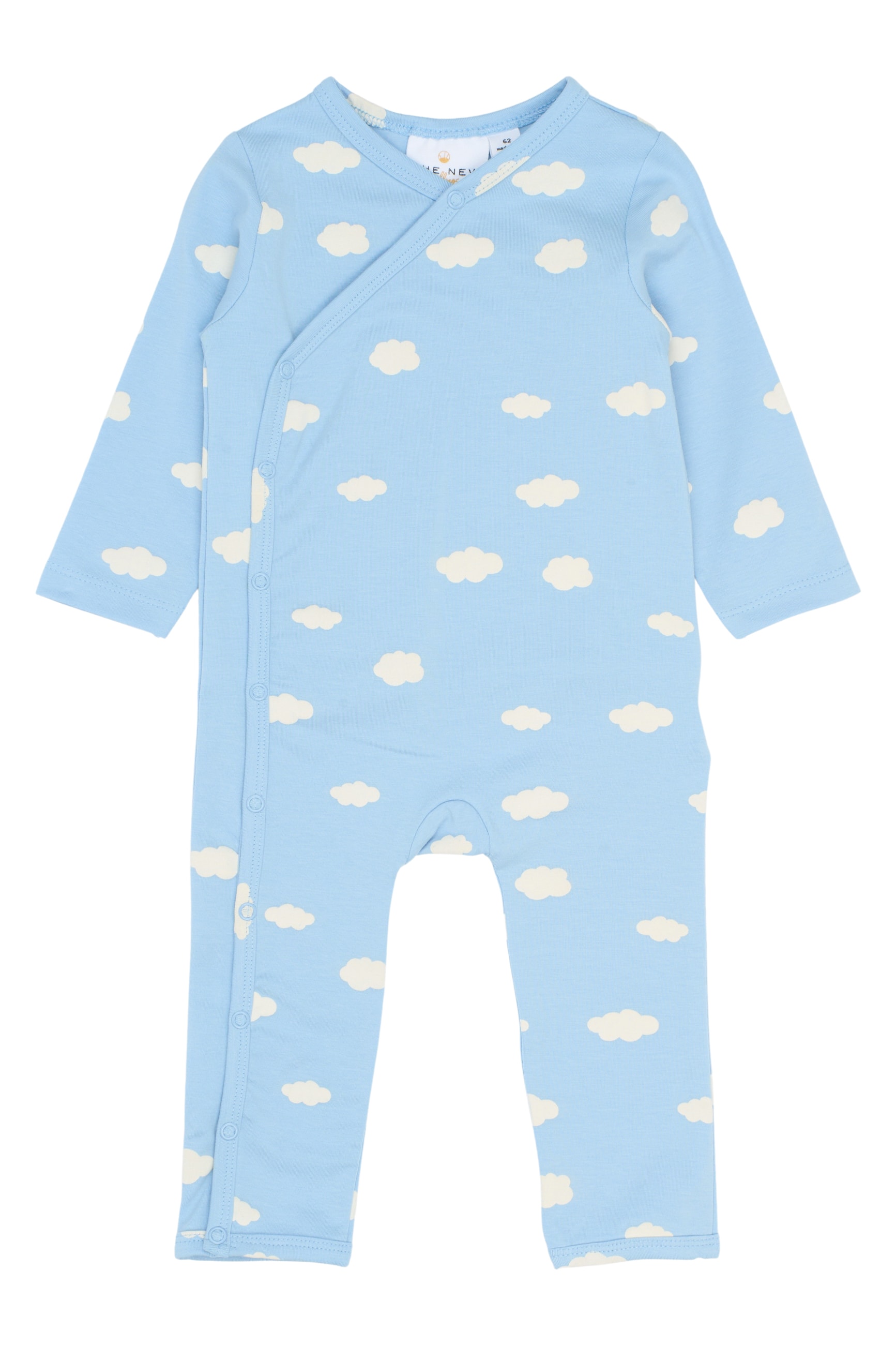 GOTS Paco Wrap-jumpsuit Med Lange Ermer Powder Blue