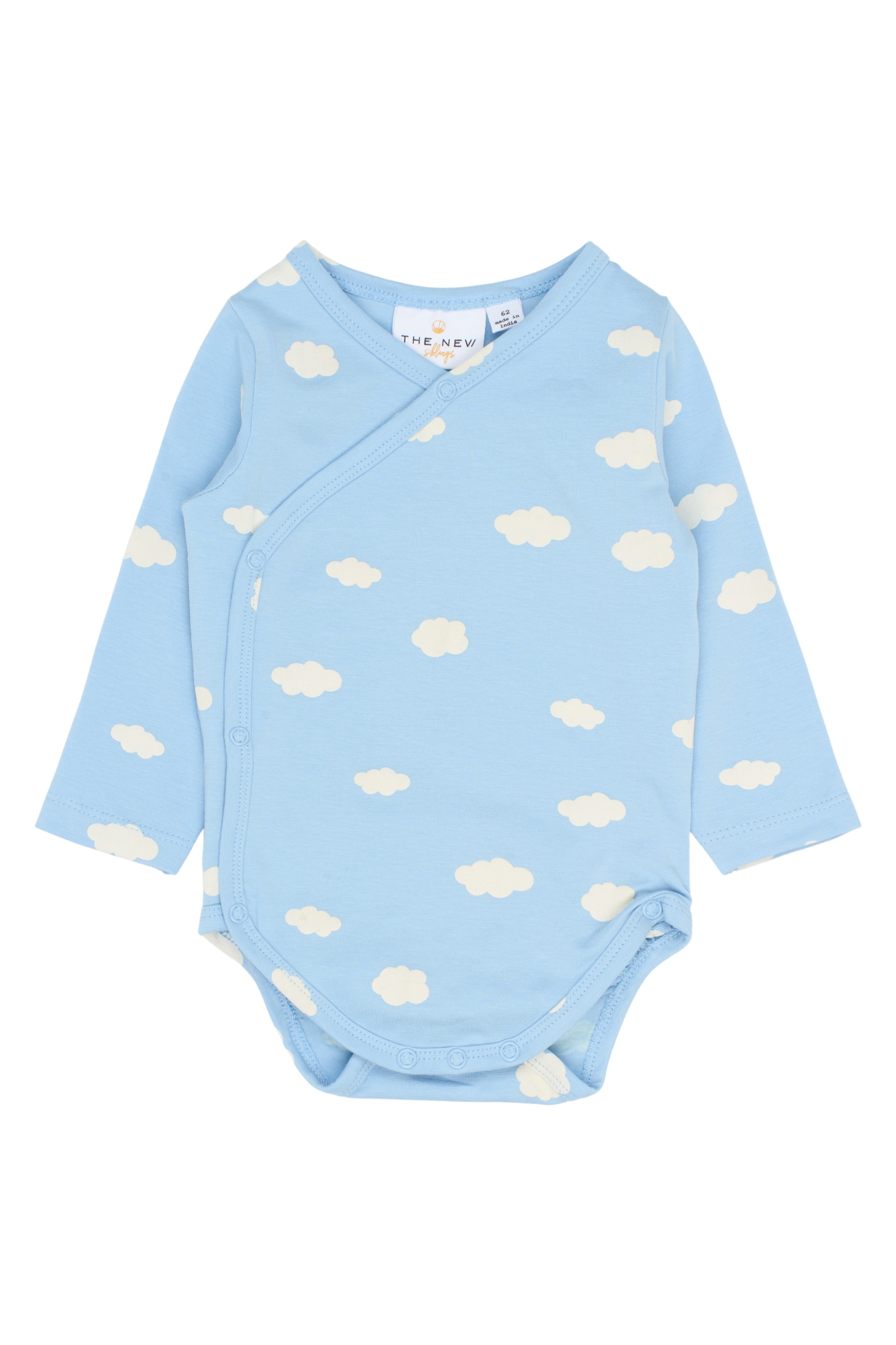 GOTS Paco Long Sleeves Wrap Body Powder Blue