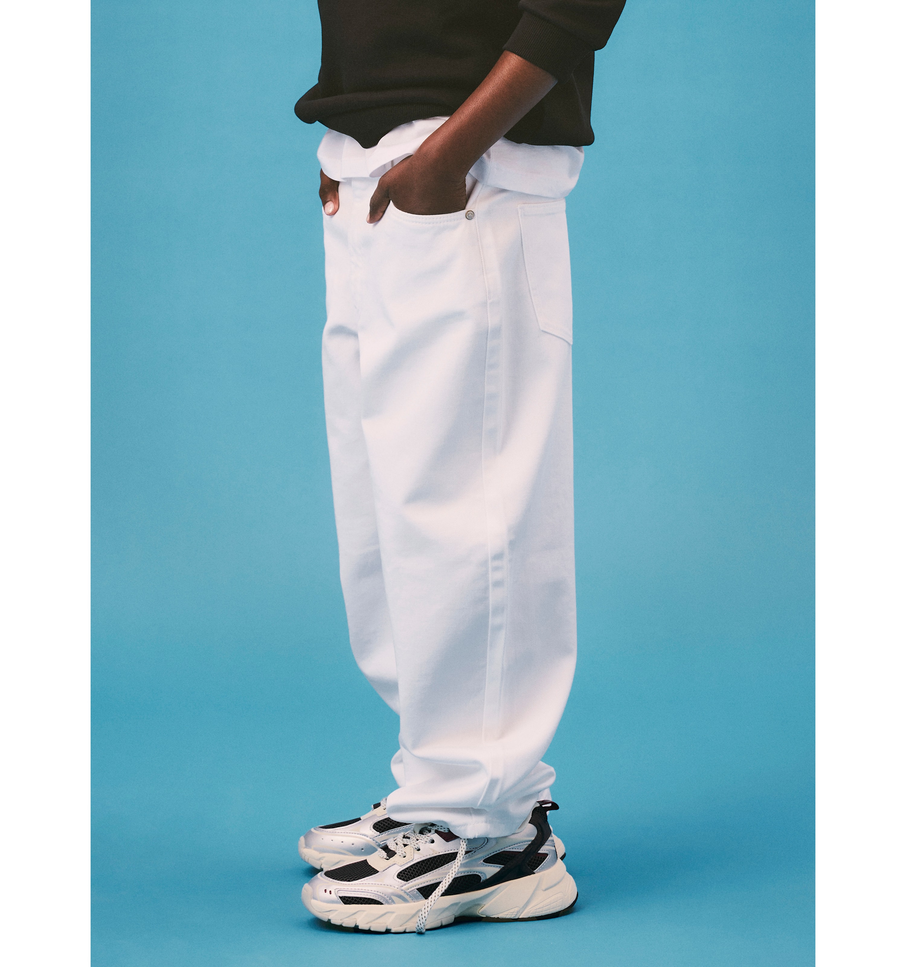 Housut Bright White